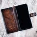 Vintage Leather Book Case Exclusive for Xiaomi Mi Series | Handmade | Brown SKU0003-1 photo 4