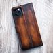 Vintage Leather Book Case Exclusive for Xiaomi Mi Series | Handmade | Brown SKU0003-1 photo 3