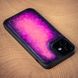 Чохол бампер зі натуральної шкіри Exclusive для Apple Iphone ручне фарбування | Фіолетовий SKU0020-15 фото 4